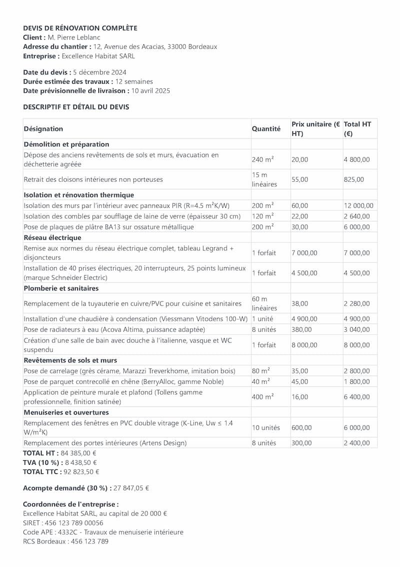 découvrez les clauses essentielles à inclure dans un devis de rénovation à paris 13e (75013) pour des travaux en toute sécurité : garanties, délais, paiements, responsabilités et conseils pratiques.