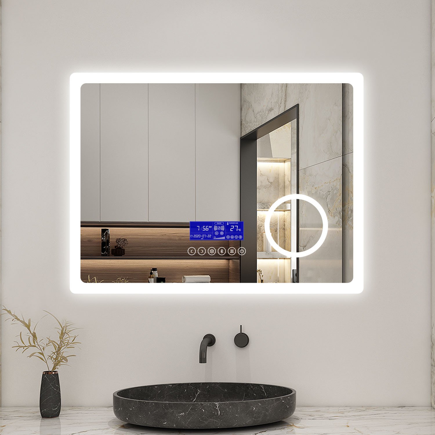 d&eacute;couvrez le miroir connect&eacute; pour salle de bain, alliant design moderne et technologie. b&eacute;n&eacute;ficiez d&rsquo;&eacute;clairages led, de fonctionnalit&eacute;s intelligentes et d&rsquo;une exp&eacute;rience quotidienne am&eacute;lior&eacute;e dans votre salle de bain.