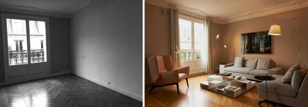 expert en rénovation d'appartements dans le 19ᵉ arrondissement de paris, nous transformons votre espace en un lieu moderne, fonctionnel et à votre image.